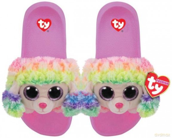 TY GEAR kapcie RAINBOW - kolorowy pudel roz. S (28-31) 95405