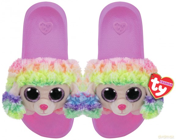 TY GEAR kapcie RAINBOW - kolorowy pudel roz. S (28-31) 95405