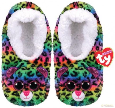 TY GEAR pantofle DOTTY - kolorowy lampart roz. S (28-31) 95304