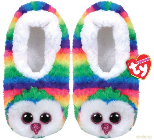 TY GEAR pantofle OWEN - kolorowa sowa roz. M (32-34) 95333