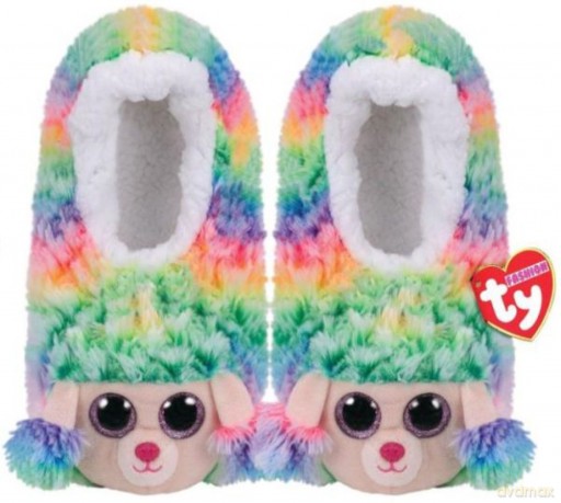 TY GEAR pantofle RAINBOW - kolorowy pudel roz. L (36-39) 95365