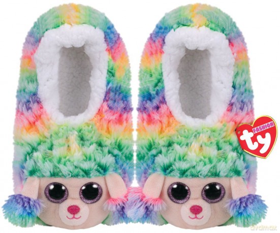 TY GEAR pantofle RAINBOW - kolorowy pudel roz. S (28-31) 95305