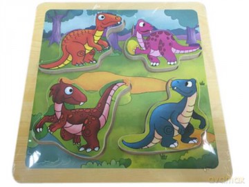 Układanka drewniana dinozaury [PUZZLE]