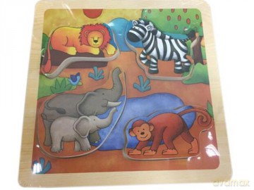 Układanka drewniana dżungla [PUZZLE]