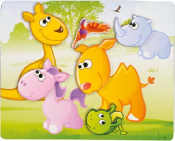 Układanka drewniana magnetyczna Zwierzęta 130181 [PUZZLE]