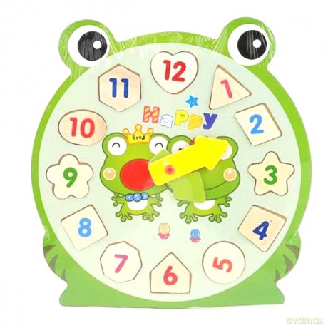 Układanka drewniana Zegar 465558 [PUZZLE]