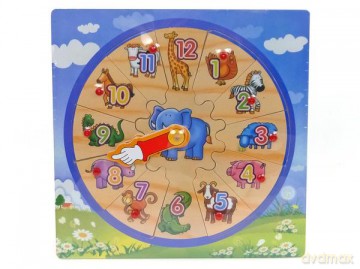 Układanka drewniana zegar 486935 [PUZZLE]