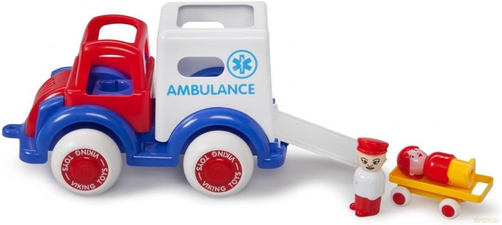 Viking auto Jumbo Ambulance z figurką