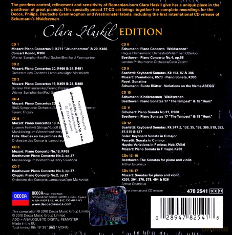 Clara Haskil: Edition [17CD]