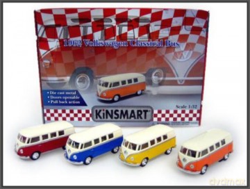 VW Classical bus z białym dachem 1:38 KT5377D