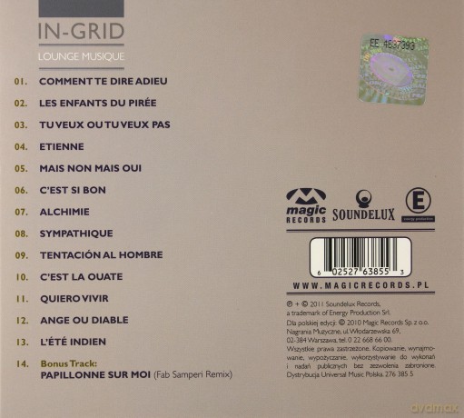 In-Grid: Lounge Musique (PL) (digipack) [CD]