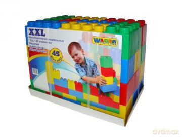 Wader-Polesie 37510 Klocki budowniczy 45 el. XXL [KLOCKI]