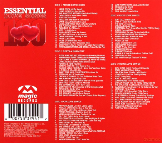 100 Essential Love Songs [BOX] [5CD]