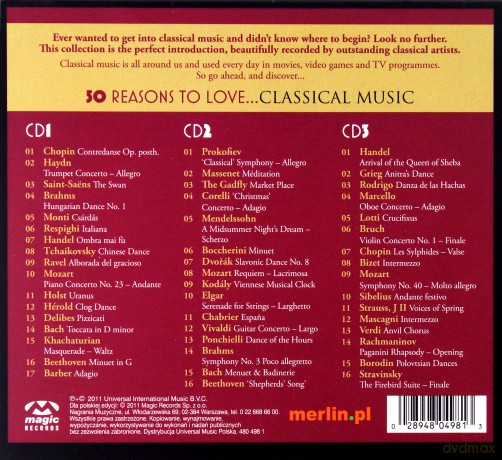 50 Reasons To Love Classical Music (digipack) [3CD]
