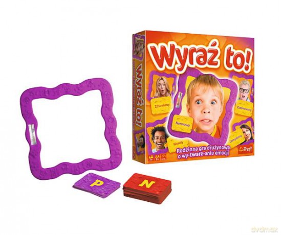 Wyraź to! Rodzinna gra drużynowa o wy-twarz-aniu emocji 01810 [GRA PLANSZOWA]