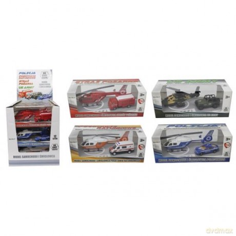 Zestaw Auto + helikopter interwencyjne mix NO-1002281