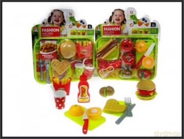 Zestaw fast food z tacą 2rodz blister
