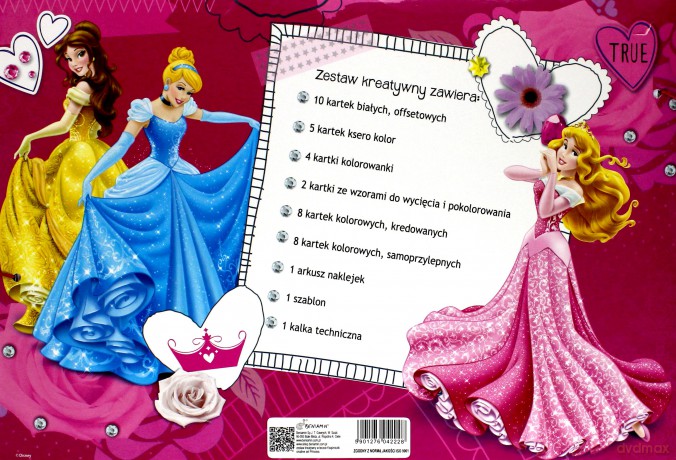 Zestaw kreatywny w teczce Princess 604222