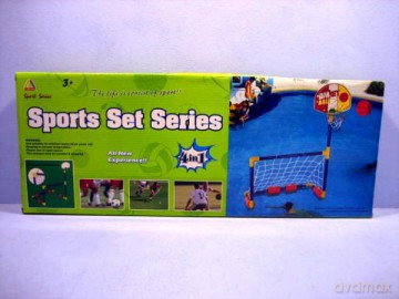 Zestaw sportowy 4 w 1 bramka 3017A
