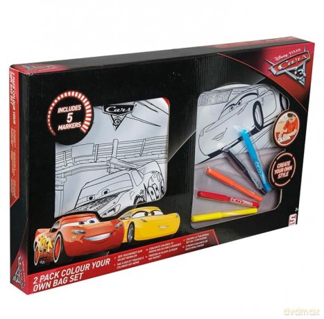 Zestaw: saszetka, piórnik do kolorowania Disney Cars 3 DSC8-4483