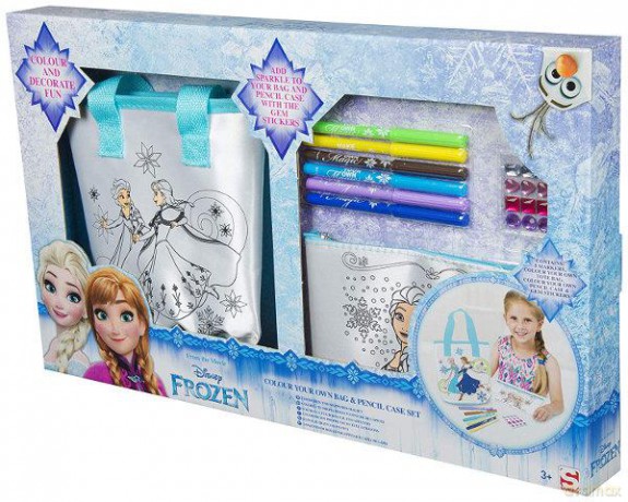 Zestaw: torebka, piórnik do kolorowania Disney Frozen DFR8-4581
