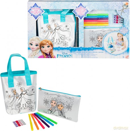 Zestaw: torebka, piórnik do kolorowania Disney Frozen DFR8-4581