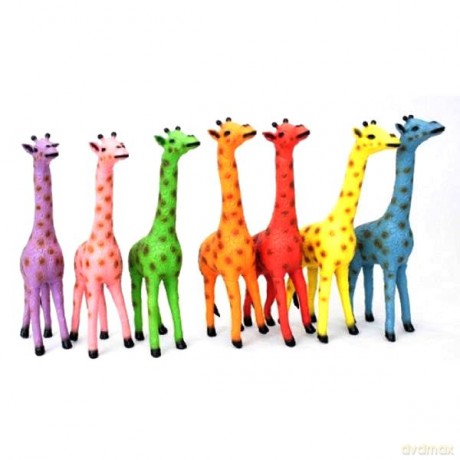 Żyrafy w worku 7kol 7-21 cm [FIGURKA]