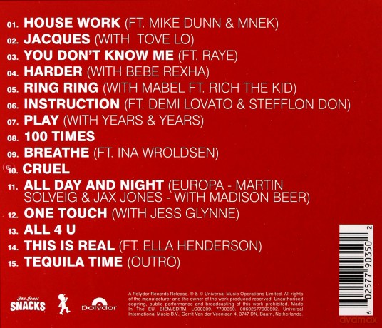Jax Jones: Snacks [CD]