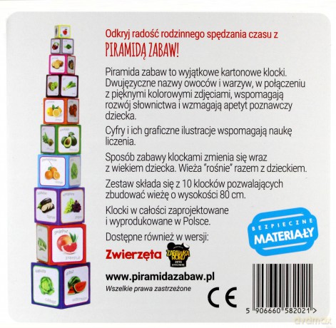Piramida zabaw - owoce i warzywa