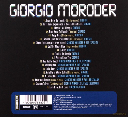 Giorgio Moroder: Best Of Electronic Disco [CD]