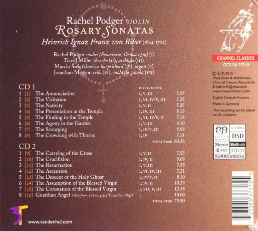Rachel Podger: Biber: Rosary Sonatas [2CD]