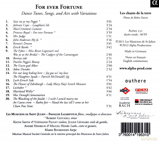 Les Musiciens De Saint-Julien: For Ever Fortune Scottish Music In The [CD]
