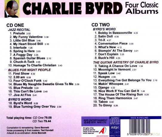 Charlie Byrd: Four Classic Albums [2CD]