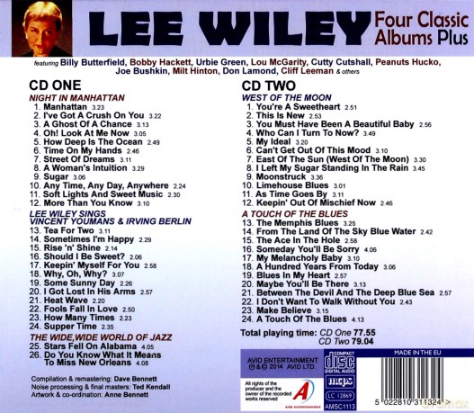 Lee Wiley: Four Classic Albums Plus [2CD]