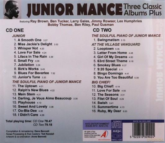 Junior Mance: Junior Mance - Three Classic Albums Plus [2CD]