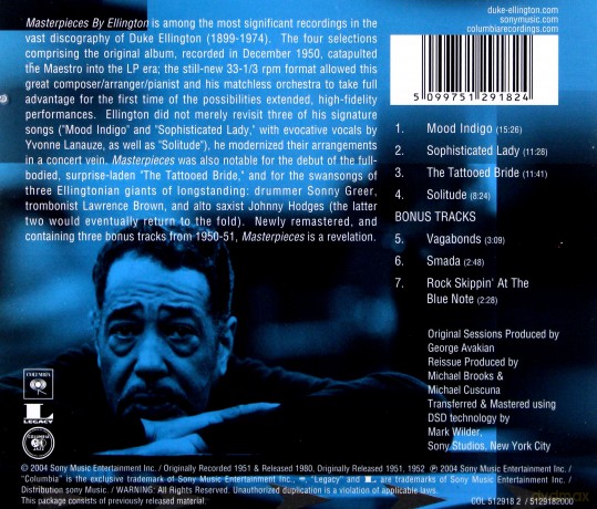 Duke Ellington: Masterpieces By Ellington [CD]