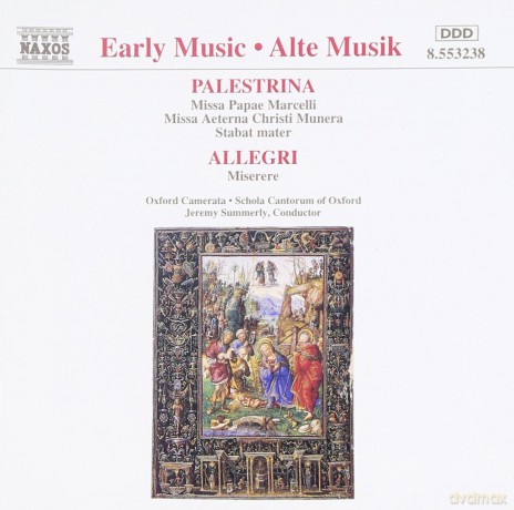 Palestrinaallegri: Ox Camerataox Sch Cant [CD]