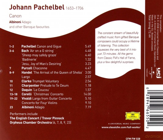 Pachelbel: Canon [CD]