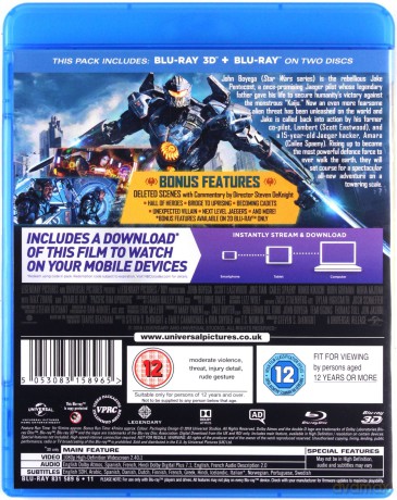 Pacific Rim: Uprising (Rebelia) [Blu-Ray 3D]+[Blu-Ray]