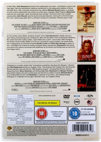 Pale Rider | Unforgiven | Outlaw Josey Wales [3DVD]
