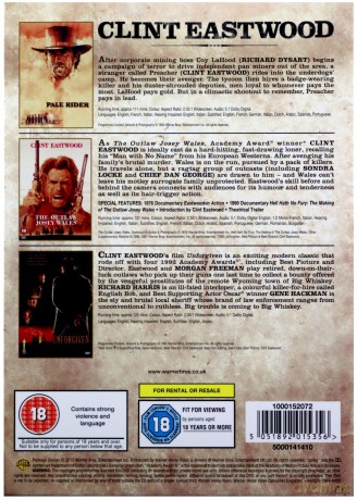 Pale Rider | Unforgiven | Outlaw Josey Wales [3DVD]