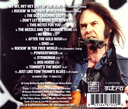Neil Young: Paris 1989 [CD]