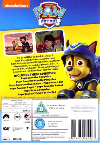 Paw Patrol All Wings On Deck (Psi Patrol) [DVD]