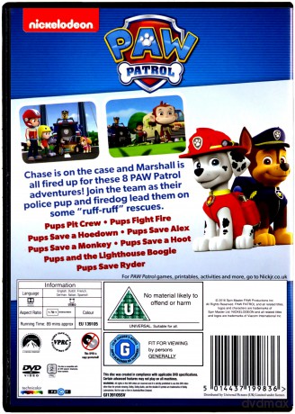 Paw Patrol Marshall Chase On The Case [DVD]