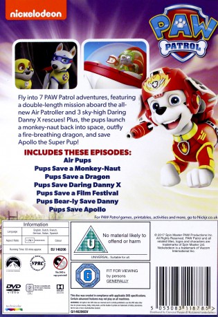 Paw Patrol: Air Pups (Psi Patrol) [DVD]