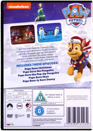 Paw Patrol: Pups Save Christmas - English Audio Edition-2017 [DVD]