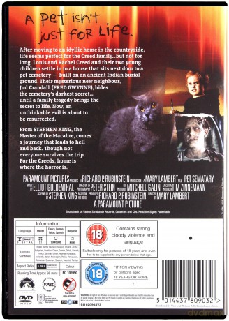 Smętarz dla zwierzaków [DVD]