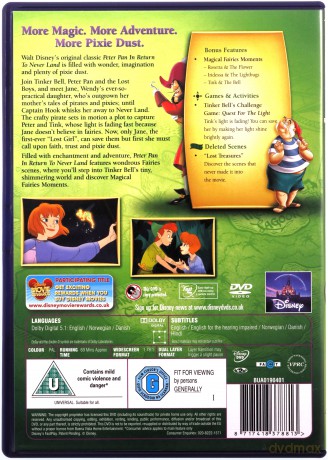 Peter Pan Return To Never Land [DVD]