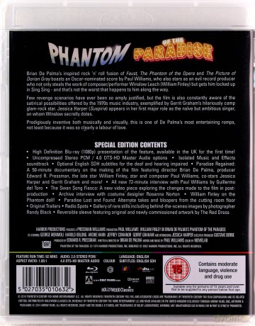 Phantom of the Paradise (Upiór z raju) [Blu-Ray]