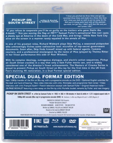 Pickup On South Street [Blu-Ray]+[DVD]